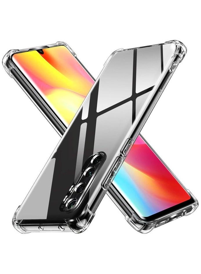 Clear Phone Case Cover for Xiaomi Mi Note 10 / Mi Note 10 Lite/Mi Note 10 Pro/Mi CC9 Pro, Flexible Soft TPU Shockproof Cover, Anti-Scratch Protective Case, Reinforced Corners Transparent Cover